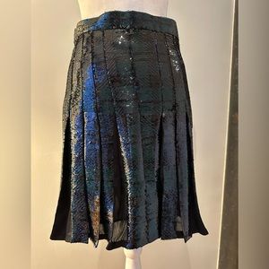 Lauren by Ralph Lauren, pleated sequin skirt
